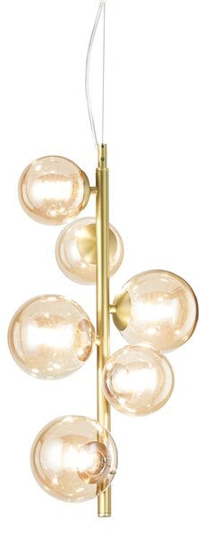 Ideal lux ® Полилей | PERLAGE SP6 AMBRA | G9 max 6 x 15W | IP20 - 317793