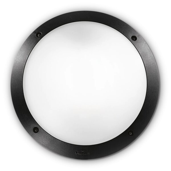 Ideal lux ® Аплик | POLAR-1 AP1 ROUND NERO | E27 max 1 x 23W | IP66 - 096674