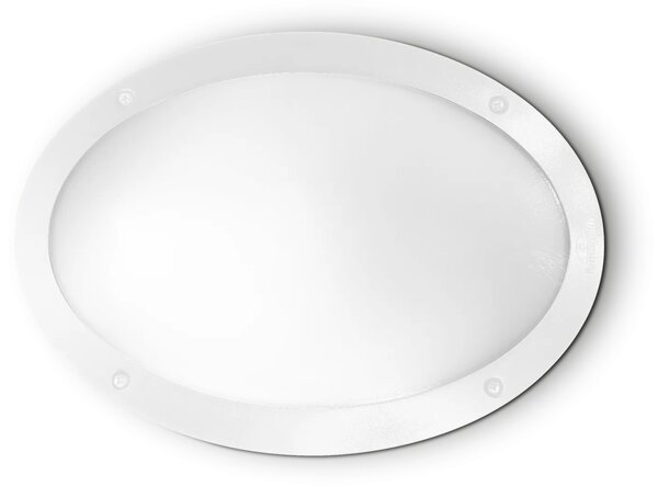 Ideal lux ® Аплик | POLAR-1 AP1 OVAL BIANCO | E27 max 1 x 23W | IP66 - 096711