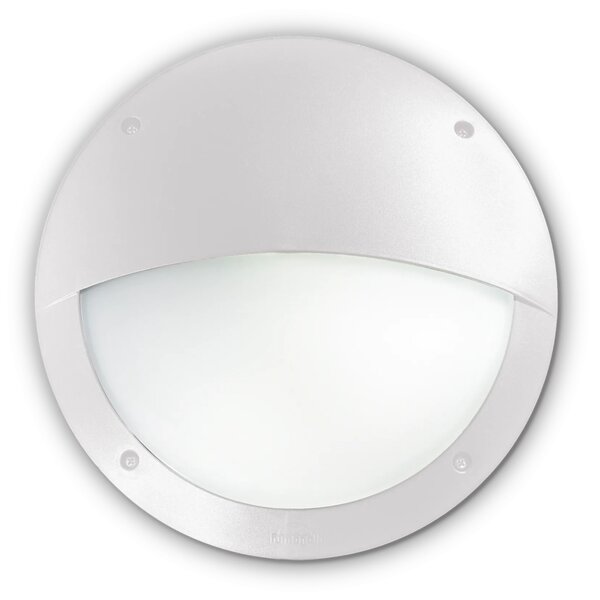 Ideal lux ® Аплик | POLAR-2 AP1 ROUND BIANCO | E27 max 1 x 23W | IP66 - 096681