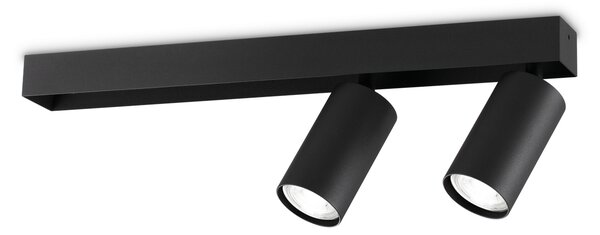 Ideal lux ® Спот | PROFILO PL2 NERO | GU10 max 2 x 28W | IP20 - 314723
