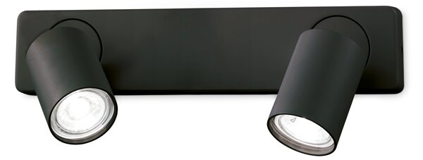 Ideal lux ® Спот | RUDY AP2 ROUND NERO | GU10 max 2 x 35W | IP20 - 229034
