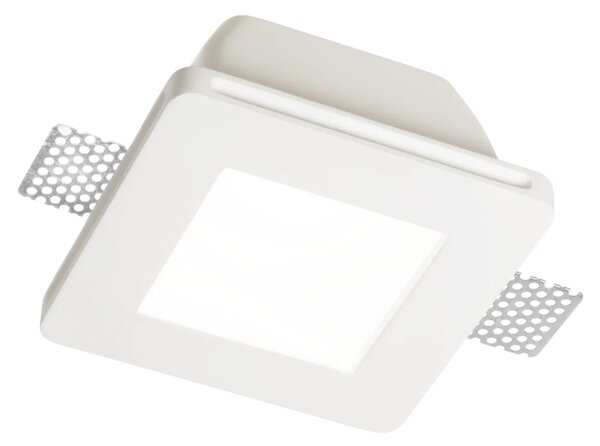 Ideal lux ® Гипсова луничка | SAMBA FI D77 SQUARE | GU10 max 1 x 35W | IP20 - 150116