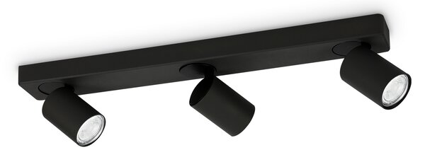 Ideal lux ® Спот | RUDY PL3 ROUND NERO | GU10 max 3 x 35W | IP20 - 229058
