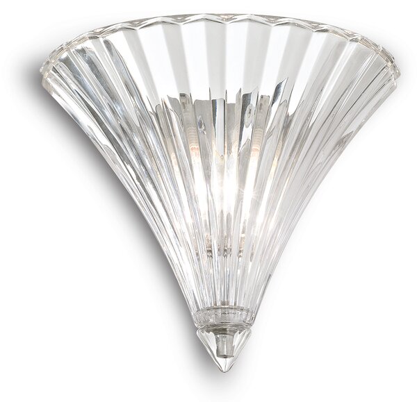 Ideal lux ® Аплик | SANTA AP1 SMALL TRASPARENTE | E14 max 1 x 40W | IP20 - 013060