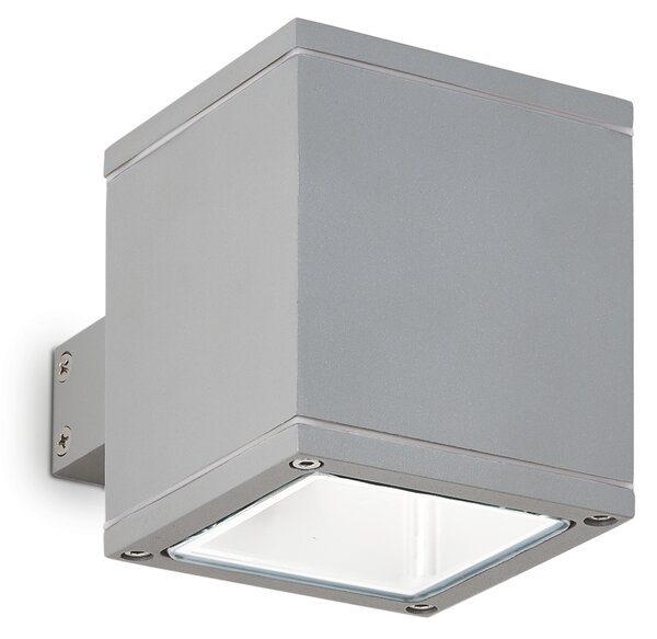 Ideal lux ® Аплик | SNIF AP1 SQUARE GRIGIO | G9 max 1 x 40W | IP44 - 118666