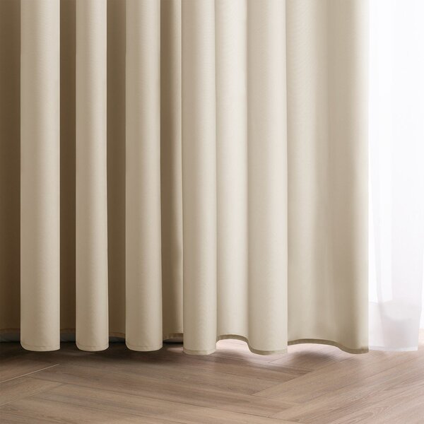 Кремаво затъмняващо перде 140x250 cm Carli Tie – Restilo