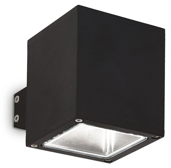 Ideal lux ® Аплик | SNIF AP1 SQUARE NERO | G9 max 1 x 40W | IP44 - 123080