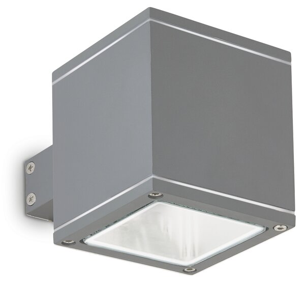 Ideal lux ® Аплик | SNIF AP1 SQUARE ANTRACITE | G9 max 1 x 40W | IP44 - 121963