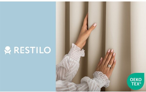 Кремаво затъмняващо перде 140x250 cm Carli Tie – Restilo