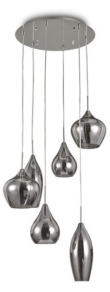 Ideal lux ® Полилей | SOFT SP6 FUME' | E14 max 6 x 40W | IP20 - 111841