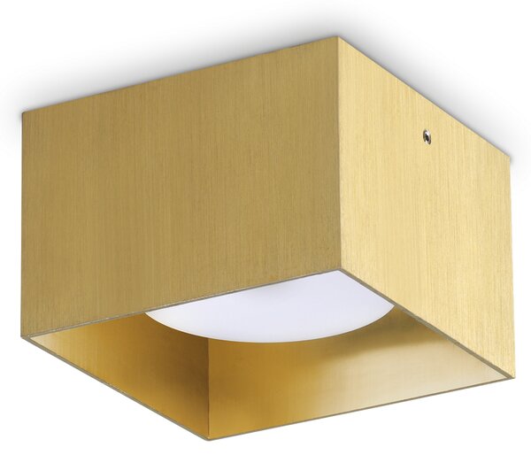 Ideal lux ® Плафон | SPIKE PL1 SQUARE OTTONE | GX53 max 1 x 15W | IP20 - 317502