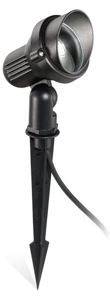 Ideal lux ® Градински прожектор | TERRA PR1 SMALL NERO | GU10 max 1 x 28W | IP65 - 046211