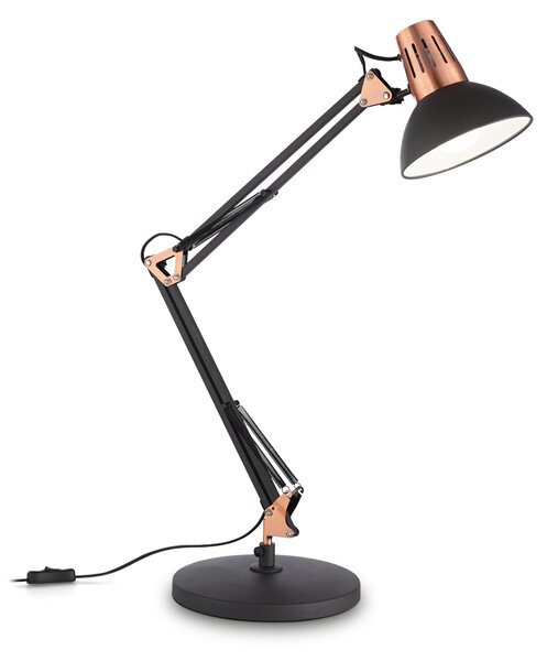 Ideal lux ® Настолна лампа | WALLY TL1 NERO RAME | E27 max 1 x 42W | IP20 - 061191