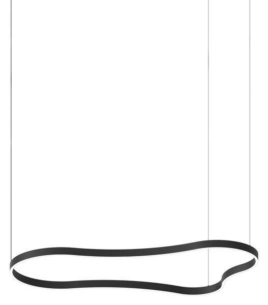Ideal lux ® Пендел | WAVES-3 SP NERO | LED 54W | IP20 - 345277
