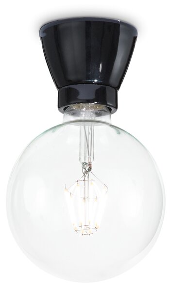 Ideal lux ® Плафон | WINERY PL1 NERO | E27 max 1 x 60W | IP20 - 155142