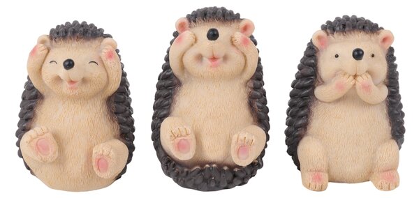 Sinsay - Комплект декоративни фигурки таралежи 3 pack - многоцветен
