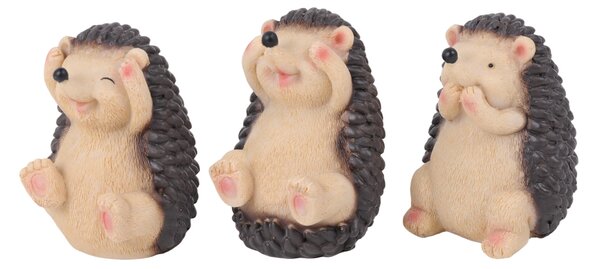 Sinsay - Комплект декоративни фигурки таралежи 3 pack - многоцветен