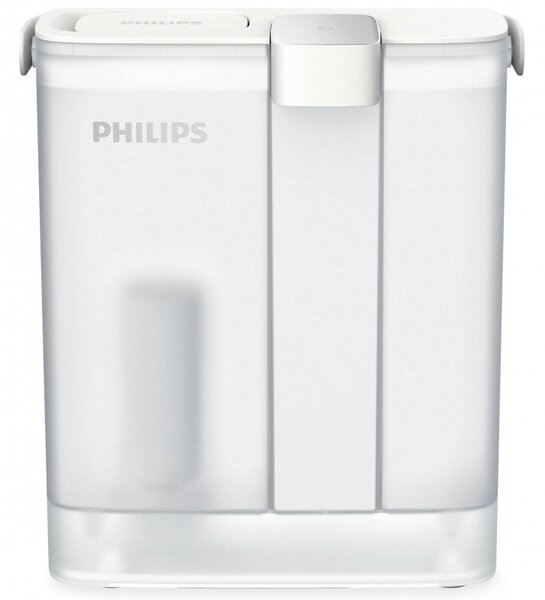 Инстантна филтрираща кана за вода Philips AWP2980WH/58, 6W, 3 л, 1 л/мин, 2-38°C, 30 дни автономия, Бял