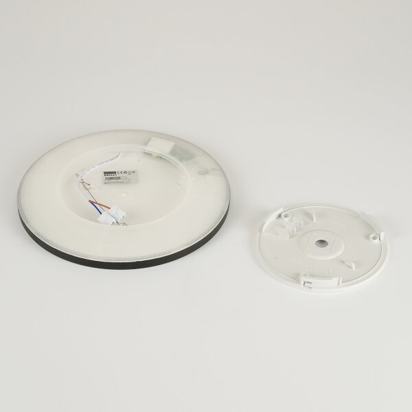 Brilagi - LED Лампа за баня ULTRA SLIM LED/12W/230V Ø 22,5 см черен IP54