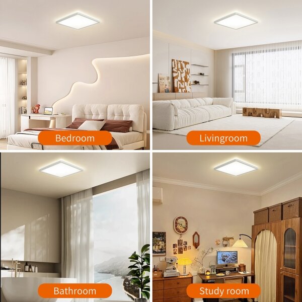 Brilagi - LED Лампа за баня ULTRA SLIM LED/18W/230V 30x30 см бял IP54