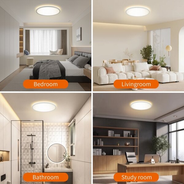 Brilagi - LED Лампа за баня ULTRA SLIM LED/24W/230V Ø 42 см бял IP54