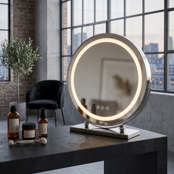 Огледало LED MAKE-UP Chrome 40 cm