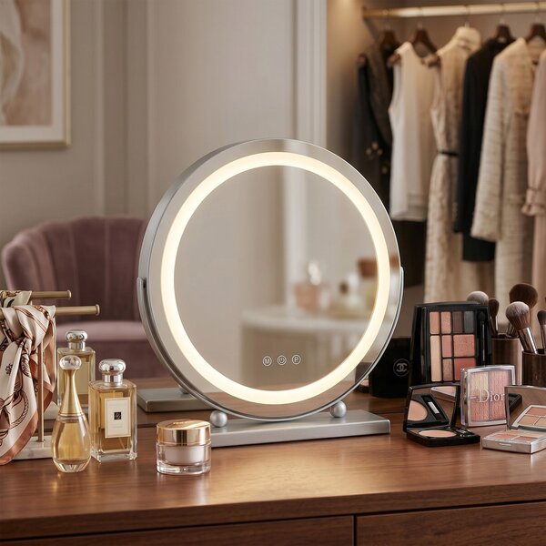 Огледало LED MAKE-UP Chrome 40 cm