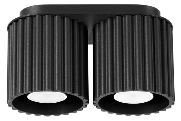 Sollux SL.1785 - Точково осветително тяло AURA 2xGU10/10W/230V черно