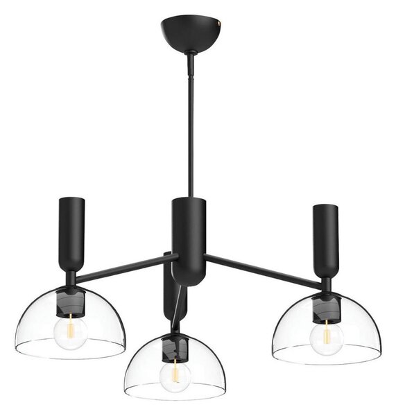 Alora Mood ALM-JUDE3-MB-CL - Полилей на прът JUDE 3xE27/60W/230V черен
