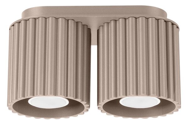 Sollux SL.1815 - Точково осветително тяло AURA, 2 x GU10, 10 W, 230 V, таупе