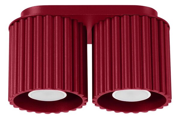 Sollux SL.1820 - Точково осветително тяло AURA 2xGU10/10W/230V, червено
