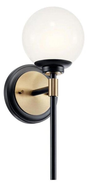 Kichler KL-BENNO1-BK-CPZ - LED осветително тяло за баня BENNO 2xG9/3W/230V златисто IP44