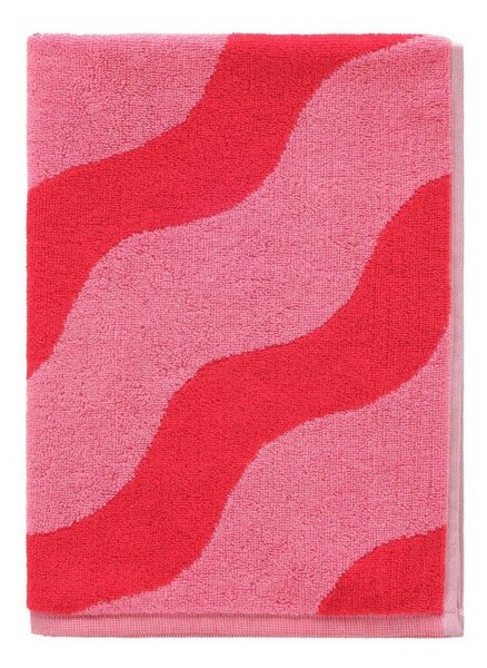 Червена/розова памучна кърпа 50x70 cm Waves – Jotex