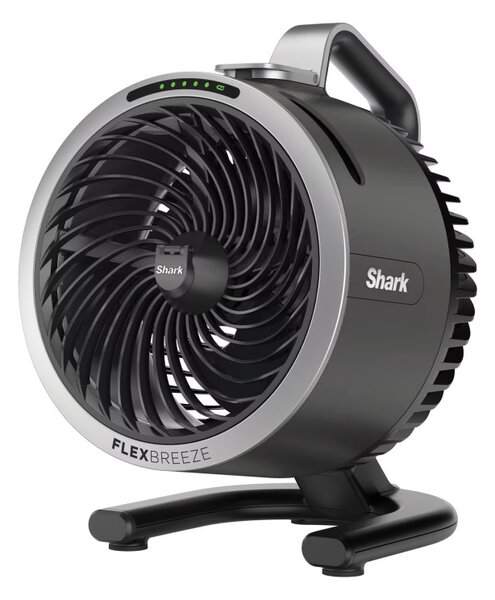 Вентилатор Shark FlexBreeze HydroGo FA050EU, 36W, 5 скорости + 2 режима, Регулируем наклон до 45 градуса, Автономия 12 часа, IPX5, Черен/Сребрист