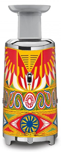 Сокоизстисквачка Smeg Dolce & Gabbana SJF01DGEU, 150W, 500 мл, Обратно въртене, Контейнер за отпадъци 1.6 л, Многоцветен