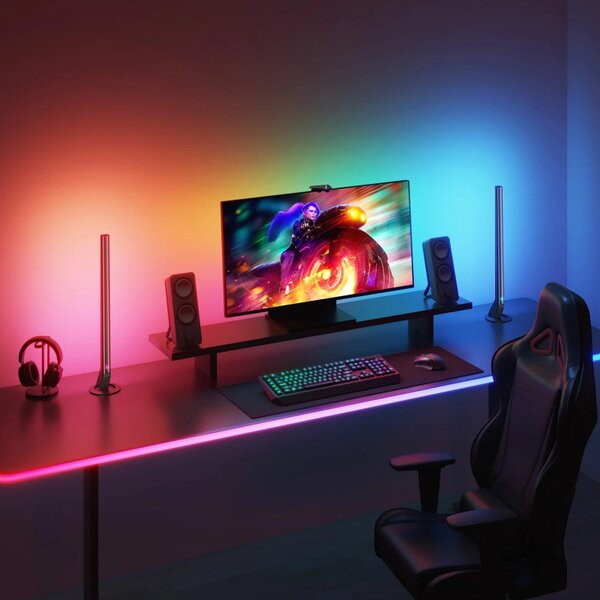 Smart LED лента Govee Neon Rope Lights RGBIC H61C33D1, 36W, 3 м, RGBIC, 2500K, 252 диода, Bluetooth, Wi-Fi, Черен