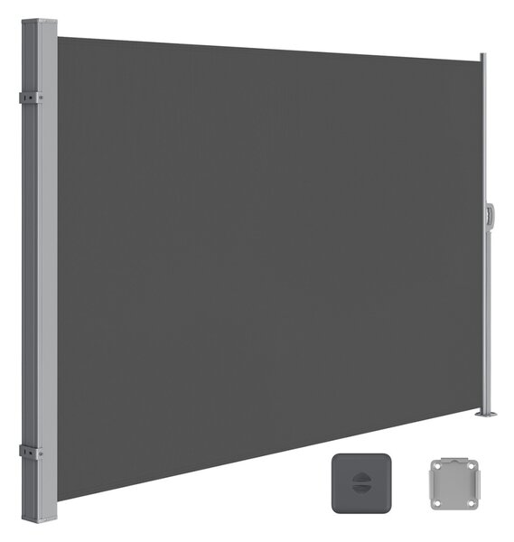 Странична тента Songmics Сива 180x350 см