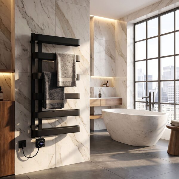 Електрически радиатор Rea Artas 90x50 см Черен