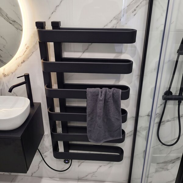 Електрически радиатор Rea Artas 90x50 см Черен