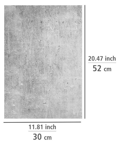 Капаци за печки от закалено стъкло в комплект от 2 броя 52x30 cm Concrete - Allstar