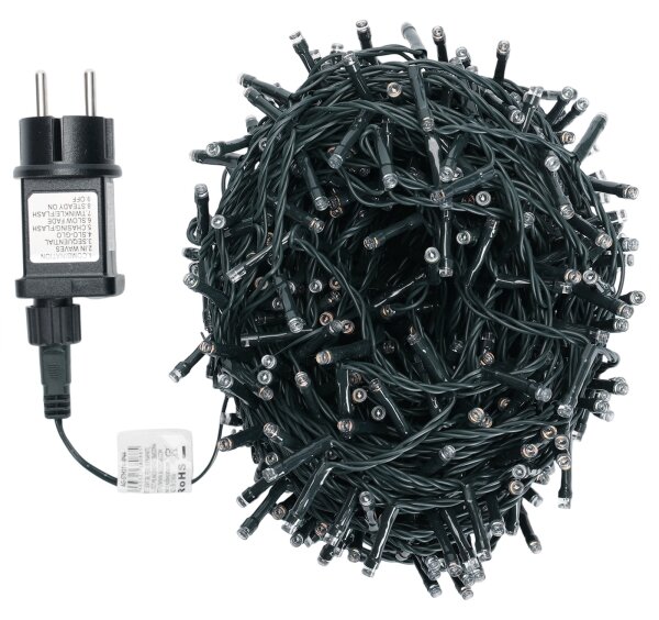 Aigostar - LED RGBY Външен коледен гирлянд 600xLED/6W/230V/8 функции 30m IP44
