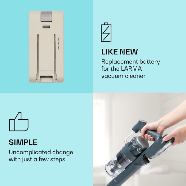 Klarstein LARMA резервна батерия за прахосмукачка 25,9V/2200 mAh