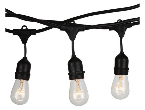 Външна гирлянда STRING, 15 m — 15 лампи с цокъл E27, до 25 W, 230 V, клас на защита IP54