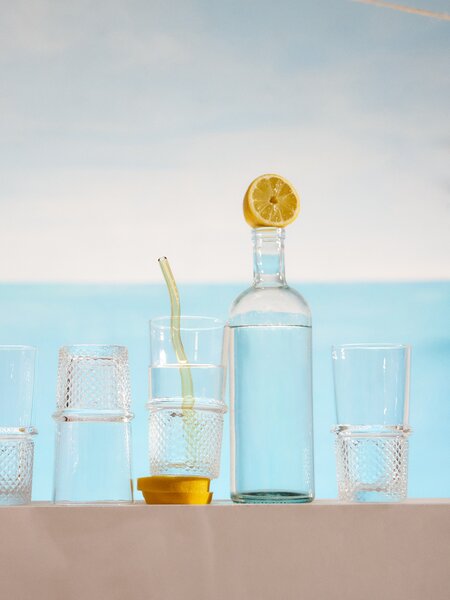 Sinsay - Комплект чаши с релефен мотив 4 pack - clear