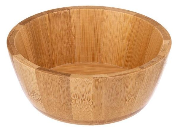 Бамбукова купа за салата 5five, Бежова, 15 cm