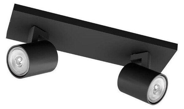 Philips - LED RGBW димируемо точково осветително тяло RUNNER 2xGU10/6,5W/230V черно