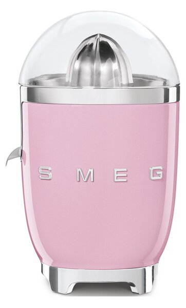 Електрическа цитрус преса Smeg CJF11PKEU, 70 W, Антикапкова система, Противоплъзгаща се основа, Розов