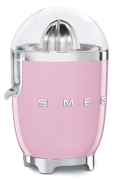 Електрическа цитрус преса Smeg CJF11PKEU, 70 W, Антикапкова система, Противоплъзгаща се основа, Розов