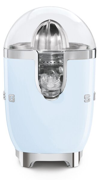 Електрическа цитрус преса Smeg CJF11PBEU, 70 W, Антикапкова система, Противоплъзгаща се основа, Пастелно син